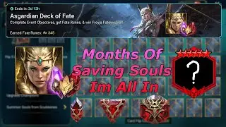 Pulling Hundreds Of Souls For Freyja Deck Of Fate Event Raid Shadow Legends