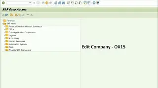 Video10  || How to edit your company in SAP MM
