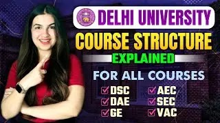 Delhi University Course Structure Explained 🔥 | Major, minor, 4 year degree ✅ BA Hons, BA Prog #du
