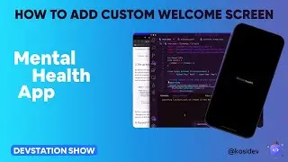 How to add custom welcome Screen 