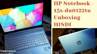 Hp Notebook - 15s-du0122tu unboxing in hindi | Hp laptop i3 8th generation 4gb ram under 35000