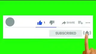 Subscribe baton || Green screen