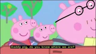 Учим английский язык вместе со свинкой Пеппа 1   Windy Castle with subtitles
