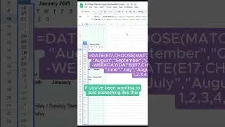 How to Add a Dynamic Mini Calendar in Google Sheets | Beginner-Friendly Tutorial