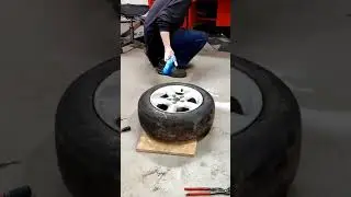 Tire Mount w. Brake Fluid & Torch