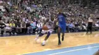 CJ Miles Two Handed Dunk VS Thunder 4-6-10