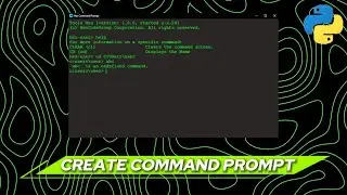 Creating a Command Prompt with Python | Using CustomTkinter