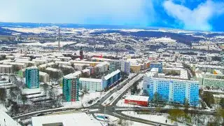 Winter in Deutschland 2021! Drohne 4K🇩🇪 Plauen im Vogtland 🇩🇪