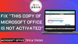 This Copy Of Microsoft Office Is Not Activated | Product Activation Failed in Ms Office & 365