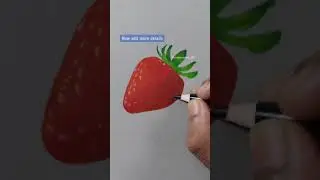 How to draw strawberry drawing easy tutorial 