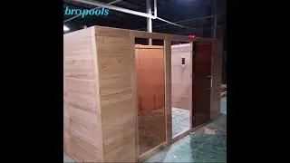 American customers custom steam sauna assembly process.