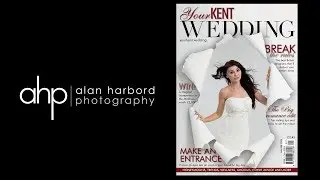 Photographing a bridal magazine cover shot - Award winning photographer Alan Harbord shows you how
