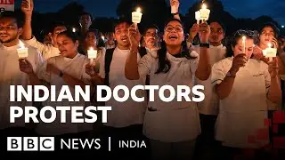 Kolkata rape-murder case: Doctors across India go on indefinite strike, stage protests | BBC News