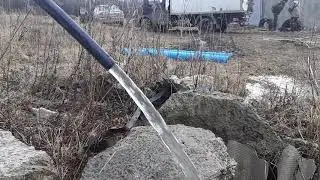 Покачиваем скважину глубиной 22 м