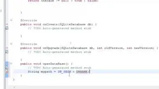 Create Android Application jokes14 copy database from assets, open database
