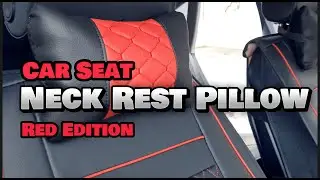 Comfortable Car Seat Neck Rest Pillow, Car Headrest For Driving, Red Edition