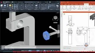 AutoCAD 3D tutorials Lesson 22 (PRESS ARM ASSM PART 3)