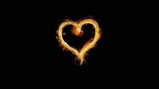 4k Burning Heart | Neon Style Burning Effect | Loop Video | Burning Fire  Heart | Animated Video