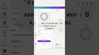 Make a rotating pattern design in Canva 