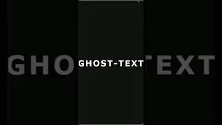 Text Animation | Ghost Effect | HTML CSS 
