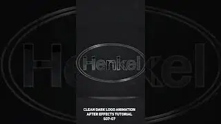 Clean Dark Logo Animation After Effects - S0707 
