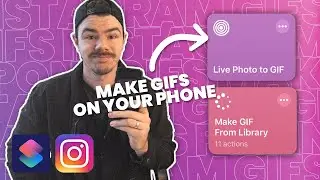 Make GIFs for INSTAGRAM STORIES on your PHONE! | So Easy! Shortcuts Tutorial