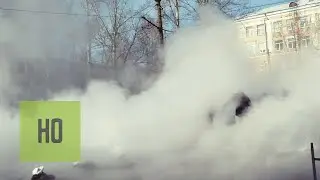 Одну из омских улиц окутало мглой