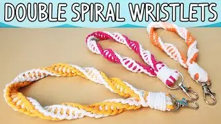 How to Make Double Spiral Wristlet Tutorial | Easy Keychain Tutorial