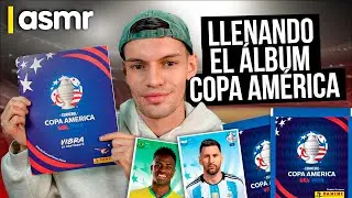 ASMR español para dormir llenando album copa america 2024 usa
