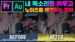 ASMR 편집 : 오디오 보정하는 방법과 노이즈 제거하는 방법 2가지 프리미어프로, 어도비오디션 (난이도 하 / 초보자용)