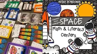 Space Math & Literacy Centers Unit Preview