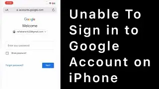 Unable to Sign in to Gmail Account in Safari App on iOS 16.
