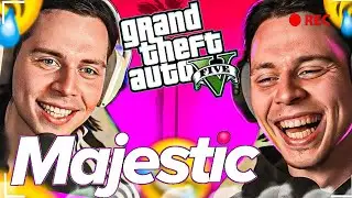 The frame timer is playing in GTA 5! We're controlling server 6 on Majestic.