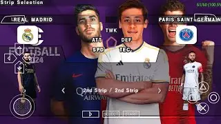 eFOOTBALL PES 2024 PPSSPP CAMERA PS5 ANDROID OFFLINE NEW KITS 2023/24 & FULL TRANSFERS BEST GRAPHICS