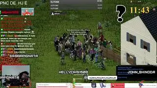 zomboid 100 bits  ou  uma horda misteriosa kkk  / live  com interaçoes /  jogando no controle