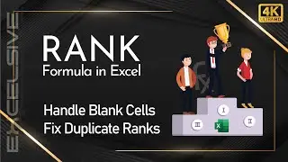 Excel RANK Formula: Master Data Analysis Like a Pro | Excel Tutorial | Handle Duplicate Ranks