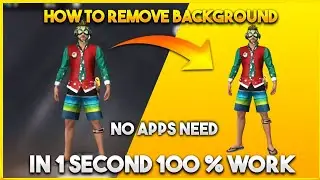 How To Remove Background In Image || free fire background remove || How To create free fire PNG ||