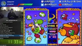 SNES - Tetris Attack - VS Mode Speedrun (Hard x5) - 16:23 IGT (36:54 RTA)