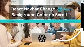 React Navbar Change Background Color on Scroll - React JS Website Tutorial