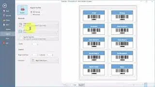 Export Barcodes as PDF or XPS