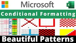 Conditional Formatting in Excel | Create beautiful patterns | Formatting with array formula