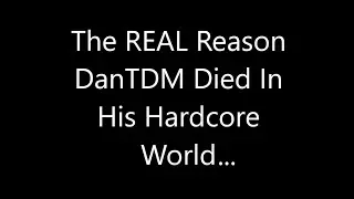 The REAL Reason DanTDM Died In His Hardcore World...