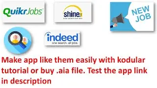 How to make job posting app in kodular easily. Kodular tutorial