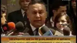 Pedro Carreño y su corbata Imperialista