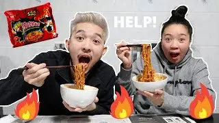DEAF Sibling Try The SPICY Noodle Challenge!