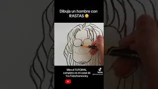 Mira el TUTORIAL completo en YouTube/ COMO DIBUJAR un HOMBRE con RASTAS #Ivanevsky
