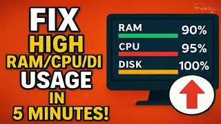 Windows 11/10 Lagging? Fix High RAM/CPU/Disk Usage in 5 Minutes!