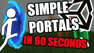 How to make simple portals | Unity in 60 seconds
