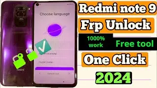 Redmi Note 9 FRP Bypass  One Click #frp #frpbypass #frpbypass2023 #frplock #freetool
