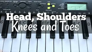 Head, Shoulders, Knees and Toes | Easy Keyboard Tutorial With Notes
